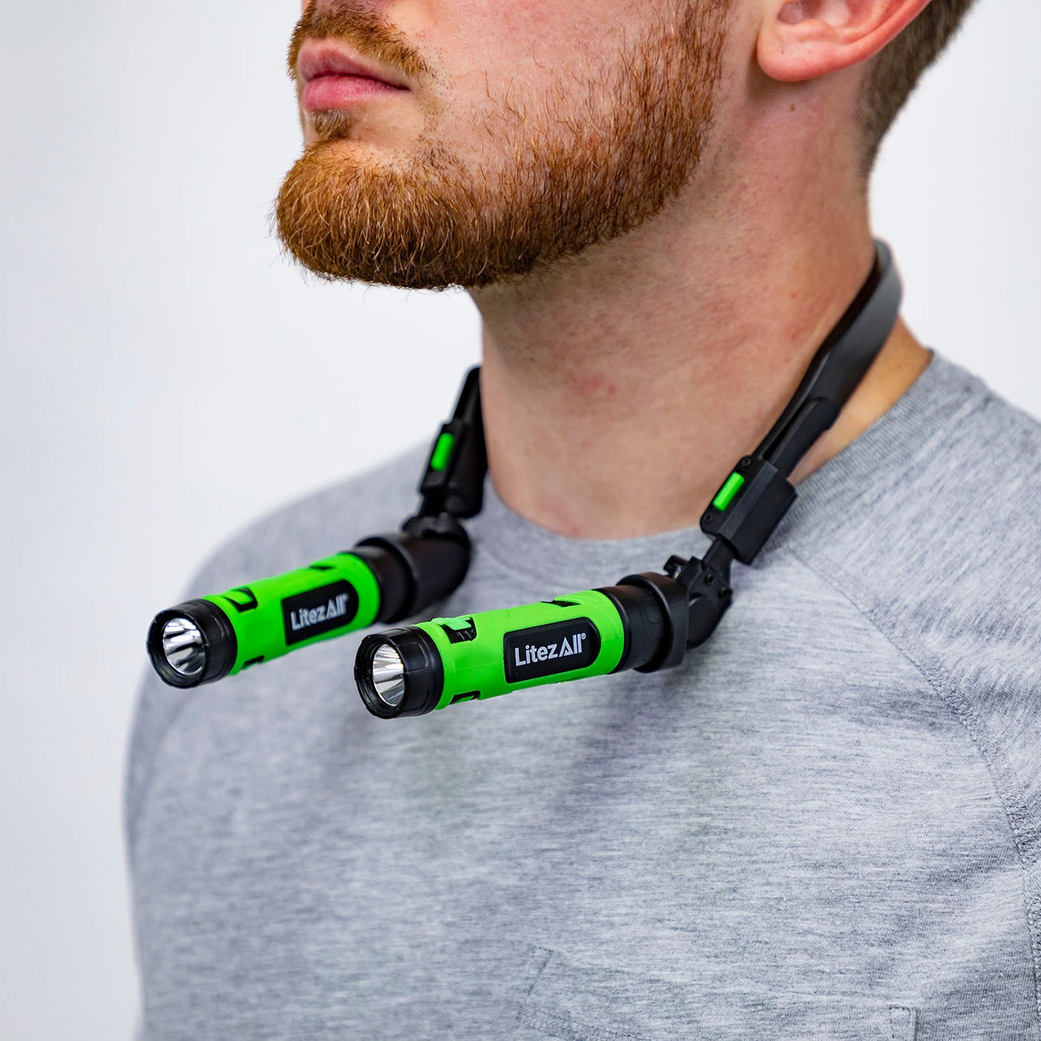 LitezAll 25515 Rechargeable Neck Light in Action